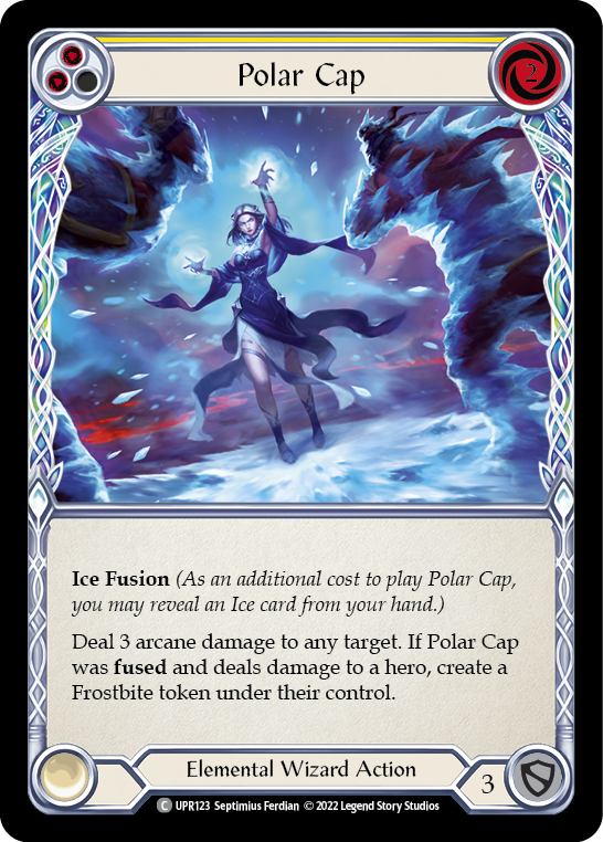 Polar Cap (Yellow) [UPR123] (Uprising)  Rainbow Foil | Pegasus Games WI