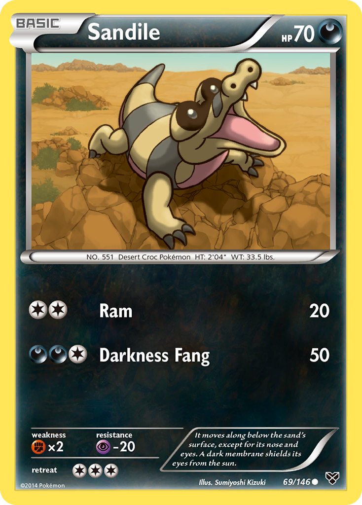 Sandile (69/146) [XY: Base Set] | Pegasus Games WI