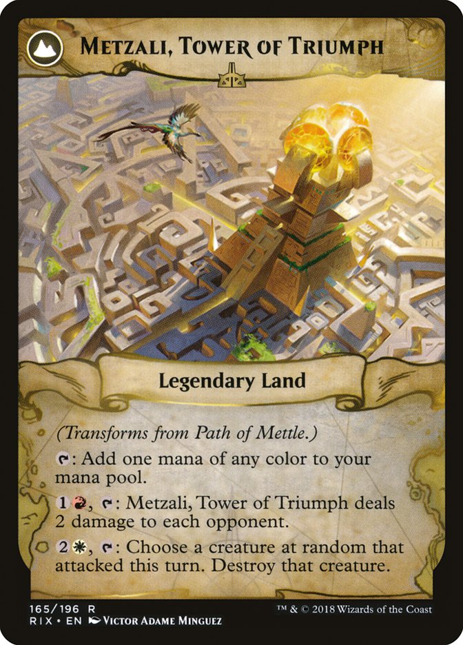 Path of Mettle // Metzali, Tower of Triumph [Rivals of Ixalan] | Pegasus Games WI