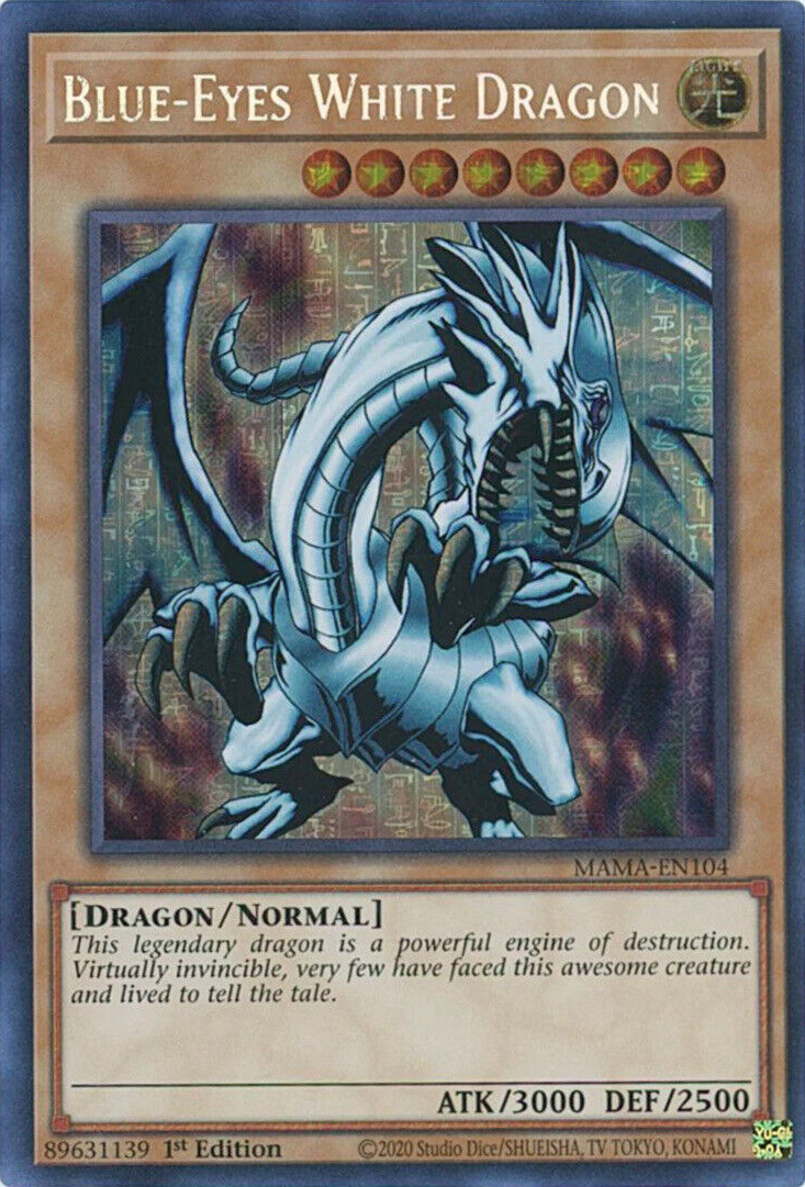 Blue-Eyes White Dragon [MAMA-EN104] Ultra Pharaoh's Rare | Pegasus Games WI