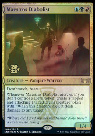 Maestros Diabolist [Streets of New Capenna Prerelease Promos] | Pegasus Games WI