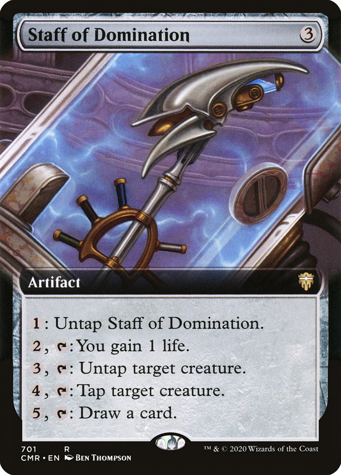 Staff of Domination (Extended Art) [Commander Legends] | Pegasus Games WI