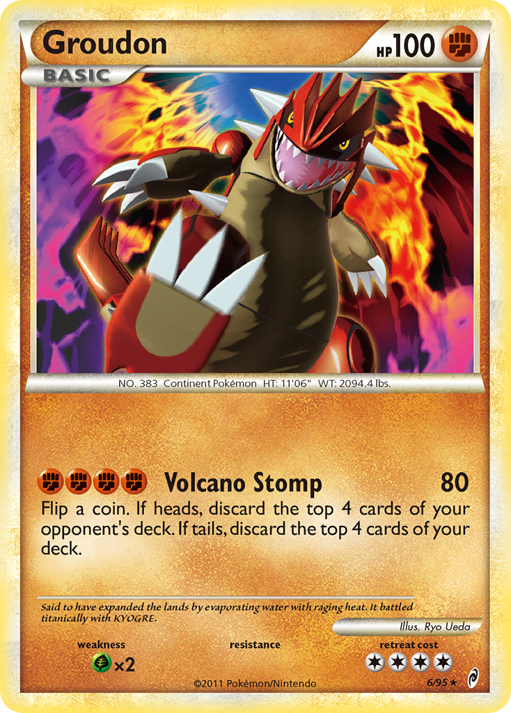 Groudon (6/95) [HeartGold & SoulSilver: Call of Legends] | Pegasus Games WI
