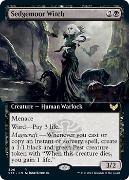 Sedgemoor Witch (Extended Art) [Strixhaven: School of Mages] | Pegasus Games WI