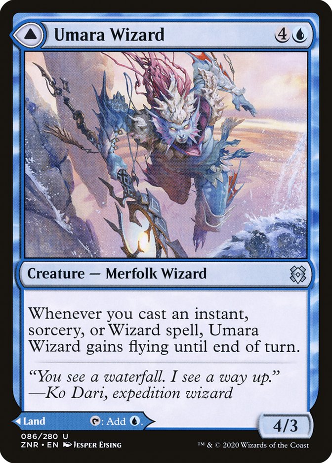 Umara Wizard // Umara Skyfalls [Zendikar Rising] | Pegasus Games WI