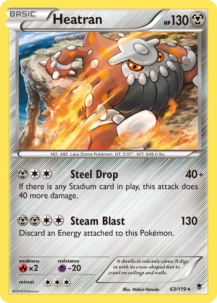 Heatran (63/119) [XY: Phantom Forces] | Pegasus Games WI