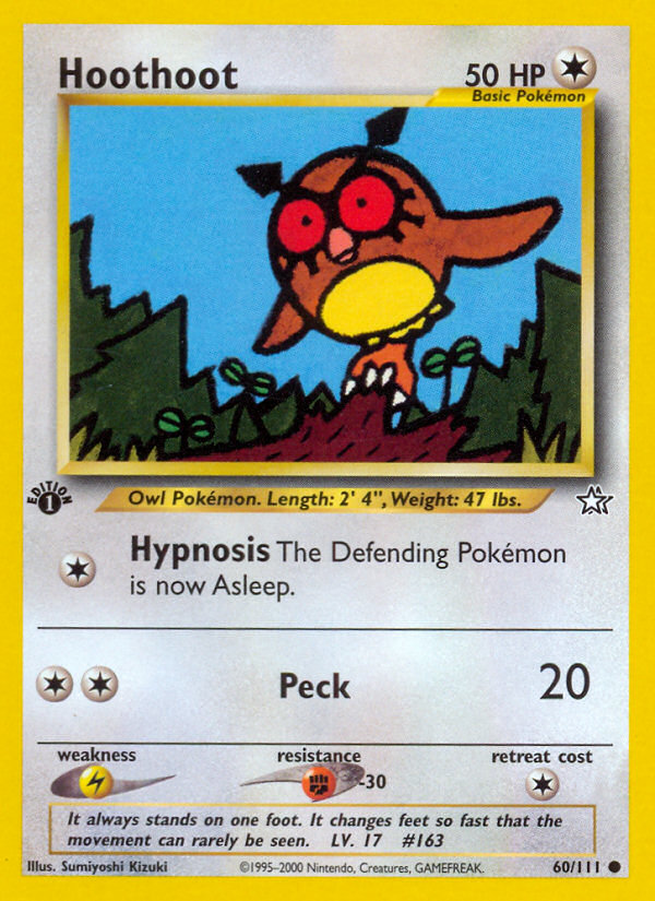 Hoothoot (60/111) [Neo Genesis 1st Edition] | Pegasus Games WI