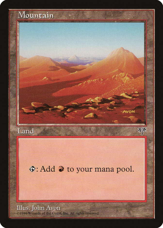 Mountain (Yellow Signature) [Mirage] | Pegasus Games WI