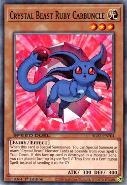 Crystal Beast Ruby Carbuncle [SGX1-ENF04] Common | Pegasus Games WI