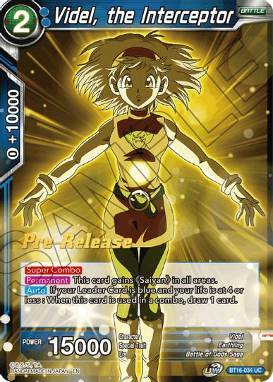 Videl, the Interceptor (BT16-034) [Realm of the Gods Prerelease Promos] | Pegasus Games WI