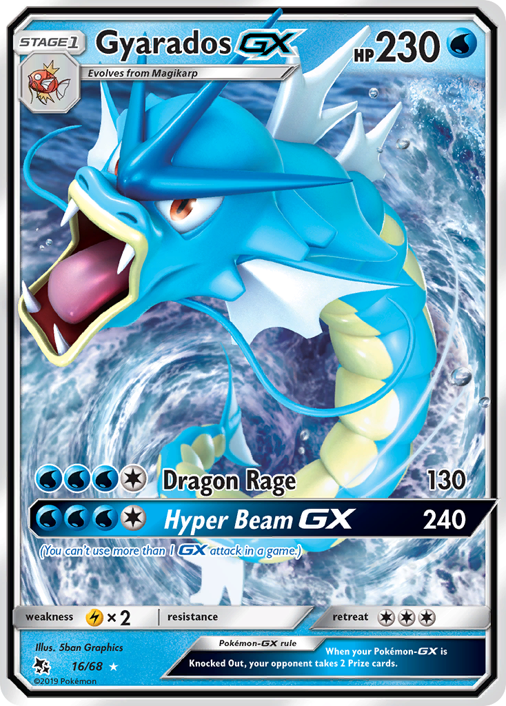 Gyarados GX (16/68) [Sun & Moon: Hidden Fates] | Pegasus Games WI