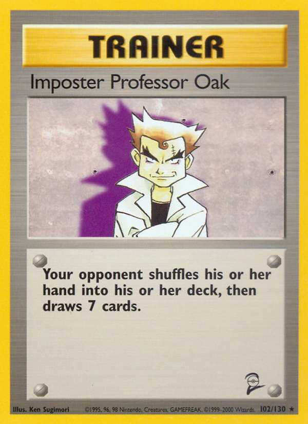 Imposter Professor Oak (102/130) [Base Set 2] | Pegasus Games WI
