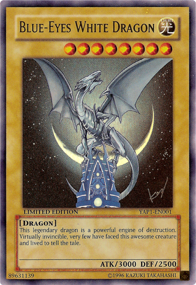 Blue-Eyes White Dragon [YAP1-EN001] Ultra Rare | Pegasus Games WI