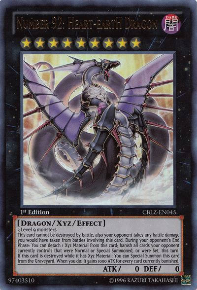 Number 92: Heart-eartH Dragon [CBLZ-EN045] Ultra Rare | Pegasus Games WI