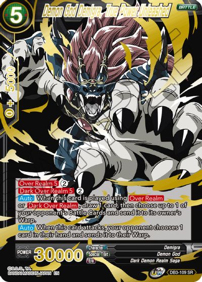 Demon God Demigra, True Power Unleashed (Alternate Art) (DB3-109) [Special Anniversary Set 2021] | Pegasus Games WI