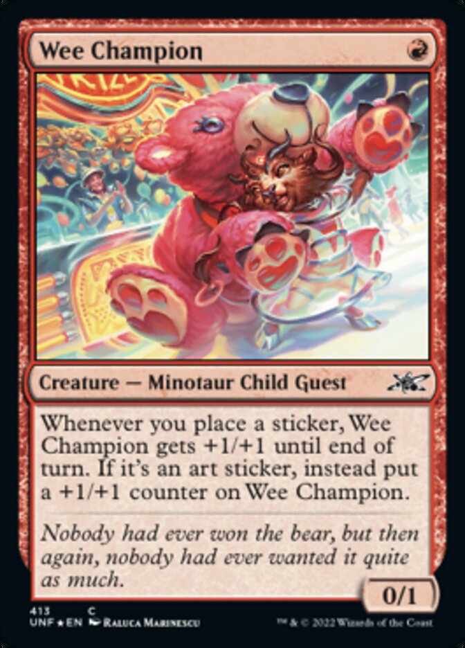 Wee Champion (Galaxy Foil) [Unfinity] | Pegasus Games WI