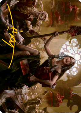 Gisa, Glorious Resurrector Art Card (Gold-Stamped Signature) [Innistrad: Midnight Hunt Art Series] | Pegasus Games WI