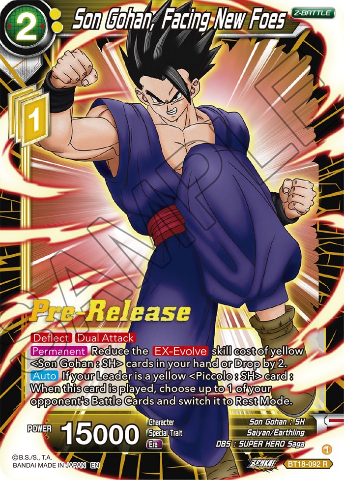 Son Gohan, Facing New Foes (BT18-092) [Dawn of the Z-Legends Prerelease Promos] | Pegasus Games WI