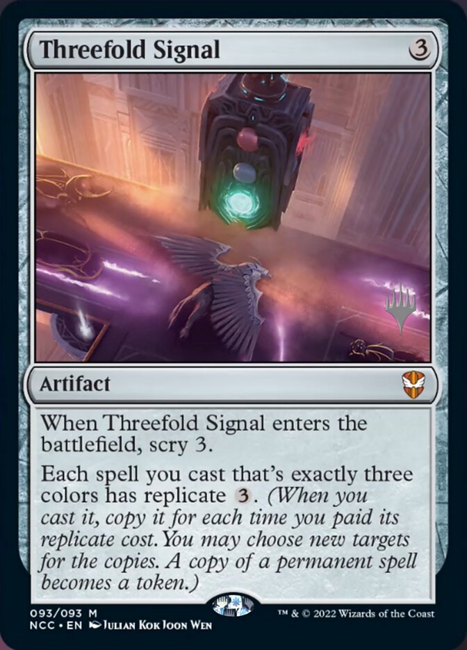 Threefold Signal (Promo Pack) [Streets of New Capenna Commander Promos] | Pegasus Games WI