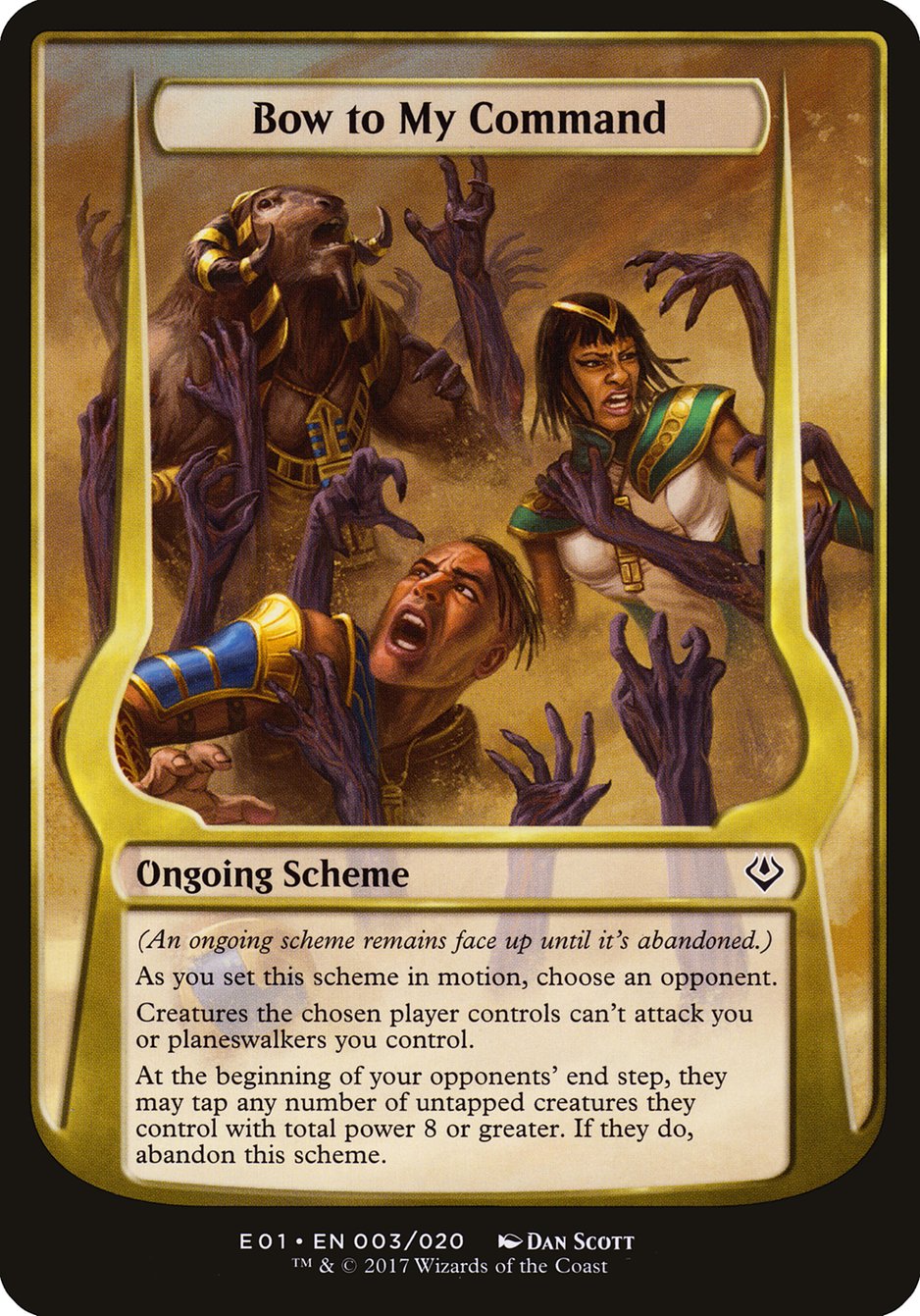 Bow to My Command (Schemes) [Archenemy: Nicol Bolas Schemes] | Pegasus Games WI