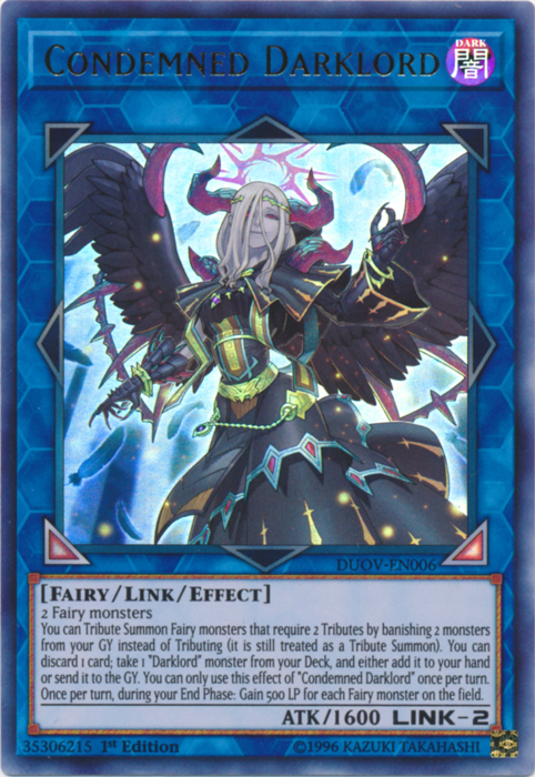 Condemned Darklord [DUOV-EN006] Ultra Rare | Pegasus Games WI