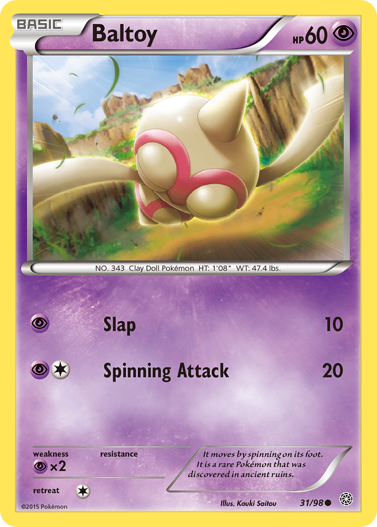 Baltoy (31/98) [XY: Ancient Origins] | Pegasus Games WI