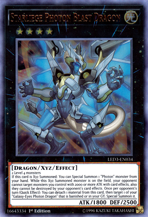 Starliege Photon Blast Dragon [LED3-EN034] Ultra Rare | Pegasus Games WI