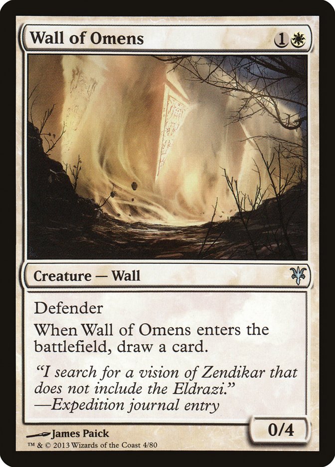 Wall of Omens [Duel Decks: Sorin vs. Tibalt] | Pegasus Games WI