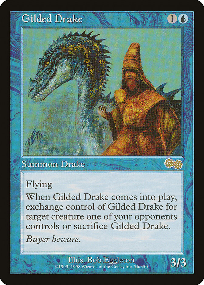 Gilded Drake [Urza's Saga] | Pegasus Games WI