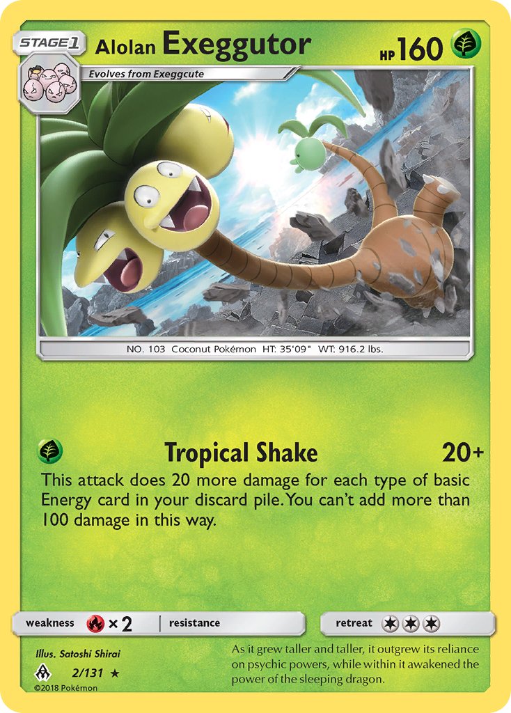 Alolan Exeggutor (2/131) (Theme Deck Exclusive) [Sun & Moon: Forbidden Light] | Pegasus Games WI