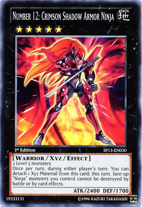 Number 12: Crimson Shadow Armor Ninja [SP13-EN030] Common | Pegasus Games WI