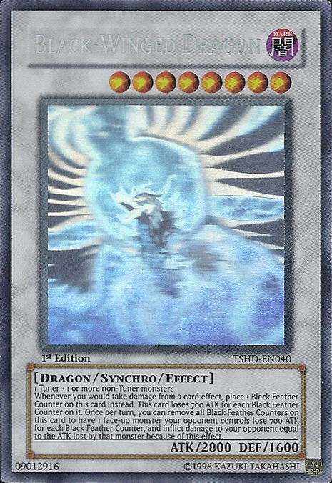 Black-Winged Dragon [TSHD-EN040] Ghost Rare | Pegasus Games WI