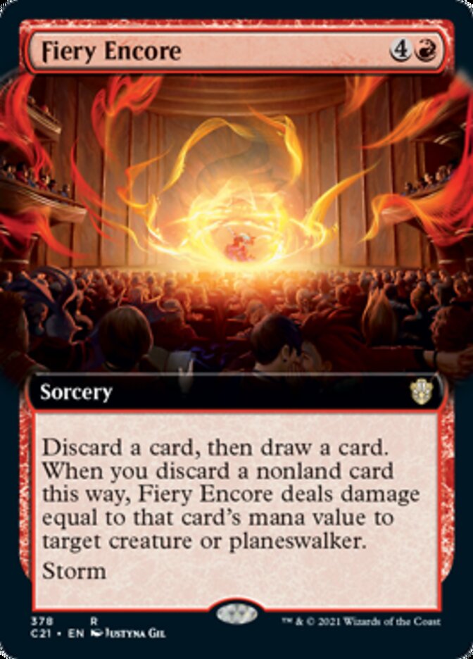 Fiery Encore (Extended Art) [Commander 2021] | Pegasus Games WI