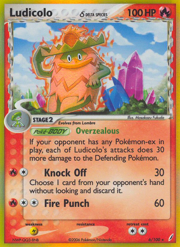 Ludicolo (6/100) (Delta Species) [EX: Crystal Guardians] | Pegasus Games WI