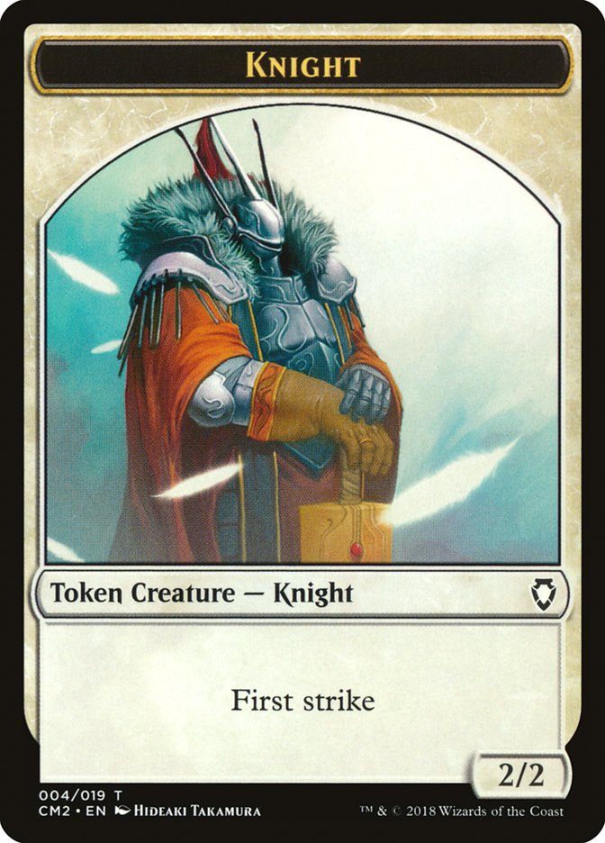 Knight Token [Commander Anthology Volume II Tokens] | Pegasus Games WI