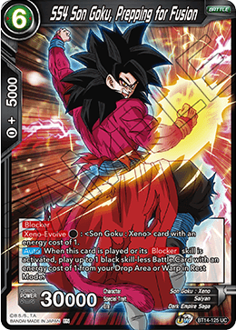 SS4 Son Goku, Prepping for Fusion (BT14-125) [Cross Spirits] | Pegasus Games WI