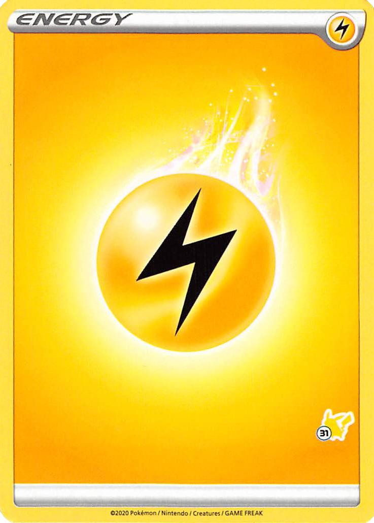 Lightning Energy (Pikachu Stamp #31) [Battle Academy 2022] | Pegasus Games WI