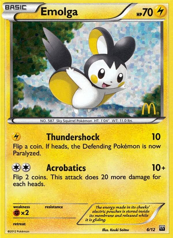 Emolga (6/12) [McDonald's Promos: 2012 Collection] | Pegasus Games WI