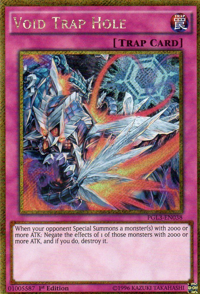 Void Trap Hole [PGL3-EN038] Gold Secret Rare | Pegasus Games WI