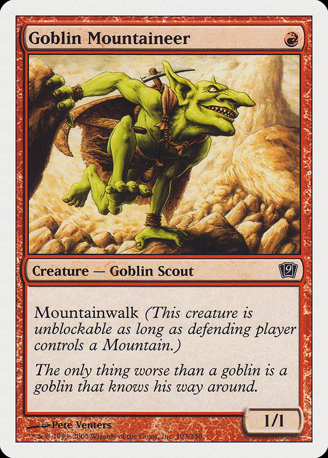 Goblin Mountaineer [Ninth Edition] | Pegasus Games WI