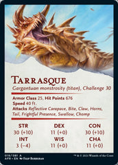 Tarrasque Art Card [Dungeons & Dragons: Adventures in the Forgotten Realms Art Series] | Pegasus Games WI