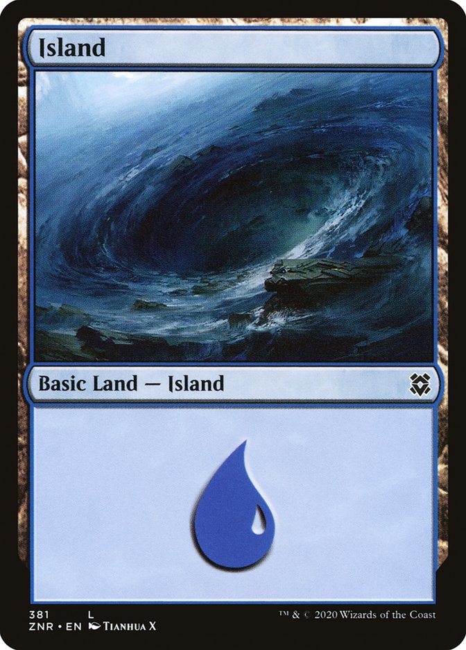 Island (381) [Zendikar Rising] | Pegasus Games WI