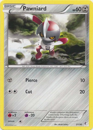 Pawniard (21/30) [XY: Trainer Kit 1 - Bisharp] | Pegasus Games WI