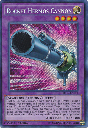 Rocket Hermos Cannon [DRL2-EN010] Secret Rare | Pegasus Games WI