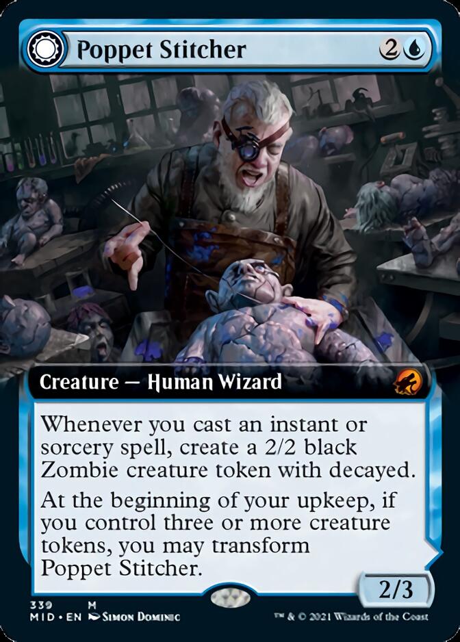 Poppet Stitcher // Poppet Factory (Extended Art) [Innistrad: Midnight Hunt] | Pegasus Games WI