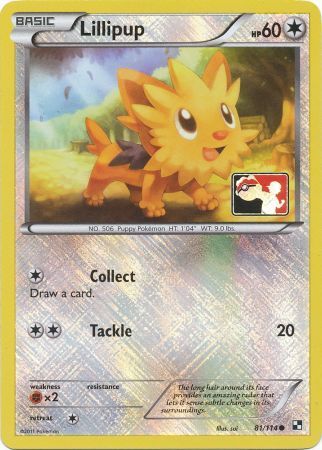 Lillipup (81/114) (League Promo) [Black & White: Base Set] | Pegasus Games WI