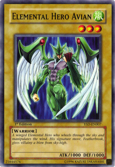 Elemental Hero Avian [YSD-EN007] Common | Pegasus Games WI
