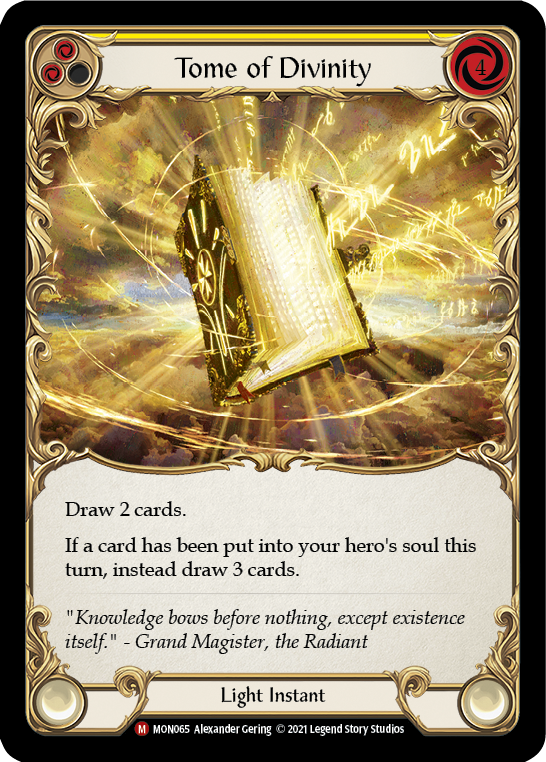 Tome of Divinity (Rainbow Foil) [MON065-RF] 1st Edition Rainbow Foil | Pegasus Games WI