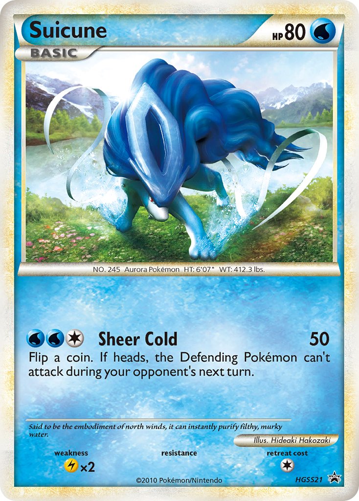 Suicune (HGSS21) [HeartGold & SoulSilver: Black Star Promos] | Pegasus Games WI