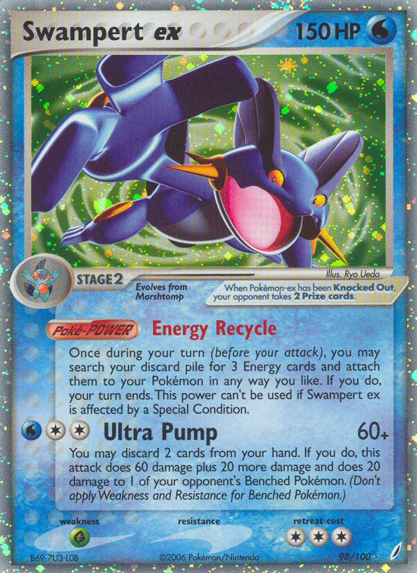 Swampert ex (98/100) [EX: Crystal Guardians] | Pegasus Games WI